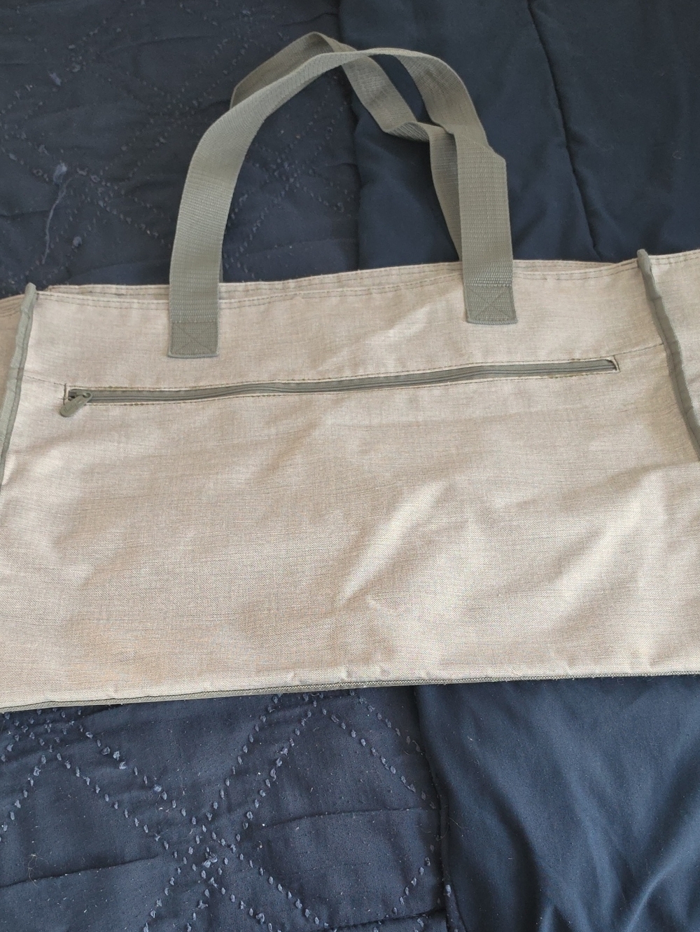 Canvas Tote Bag in Light Gray